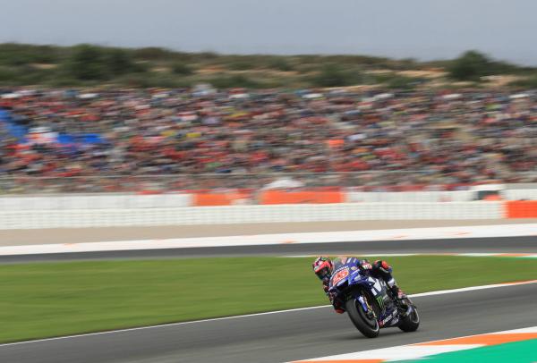 Vinales storms through Q1 to pole position in Valencia