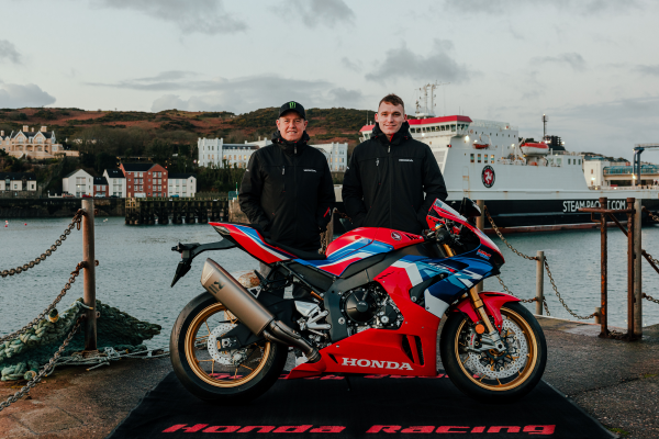 John McGuinness, Nathan Harrison with Honda CBR1000RR-R Fireblade. - Honda