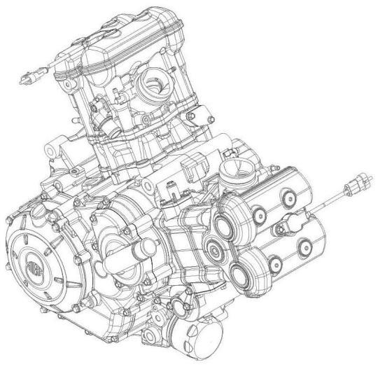 Zongshen-Piaggio 900cc motor.