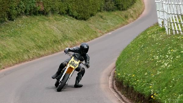 Motorcycle on Shelsley Walsh hillclimb. - Shelsley Walsh