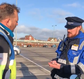 Litter warden tickets biker for accidentally dropping his cigarettes