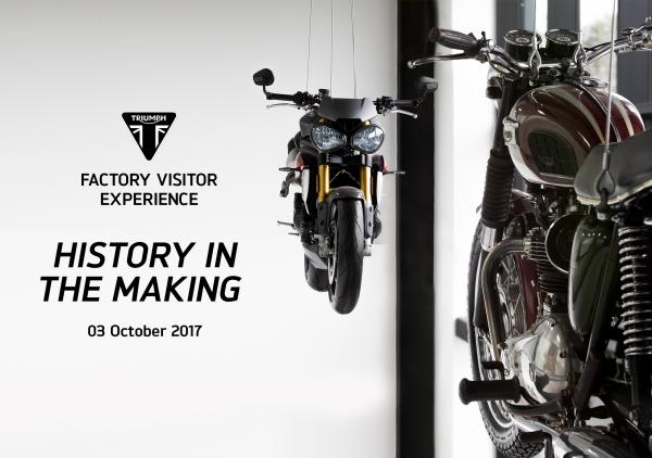 Triumph to open new factory visitor centre next month, with mystery new model reveal