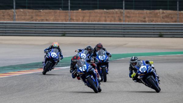 Yamaha R3 European Cup test, Aragon 2022.
