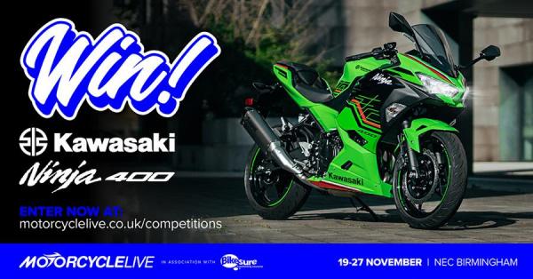 Kawasaki Ninja 400 Motorcycle Live competition poster