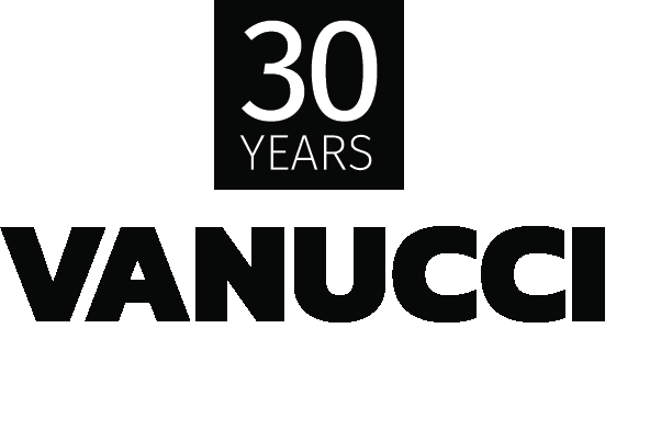 Vanucci 30th anniversary logo.