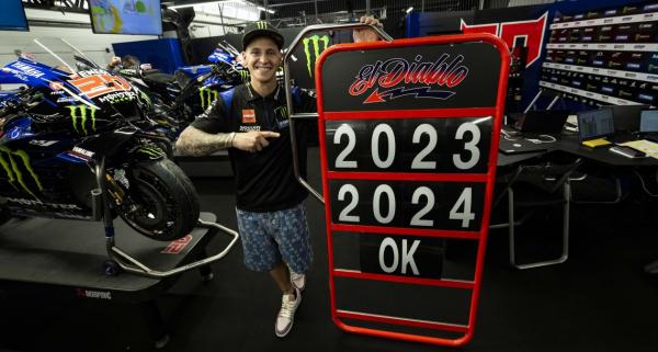 Fabio Quartararo announces contract extension with Yamaha for 2023 and 2024. - Yamaha MotoGP