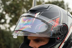 Visin heated visor insert on Shark Spartan GT helmet