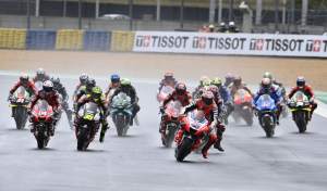 Start of the 2020 French MotoGP