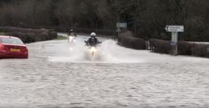Flooded motorcycles