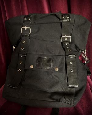 Oxford Heritage Backpack in Black - Front