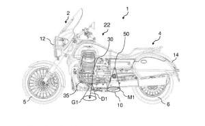 A courtesy light patent on a motorcycle