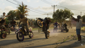 GTA 6 trailer dirt bikes. - Rockstar Games/YouTube