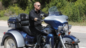 Putin on motorcycle