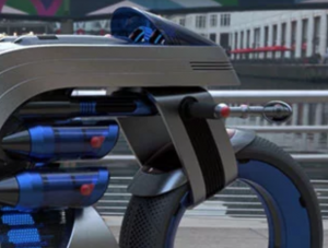 Concept de moto électrique inspiré de Dyson 