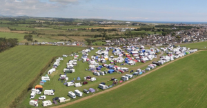 An view of the Southern 100 road races camping site