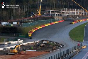 Spa Francorchamps improvement work taking place at Eau Rouge