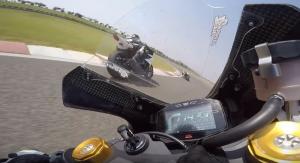 Motorcycles on track