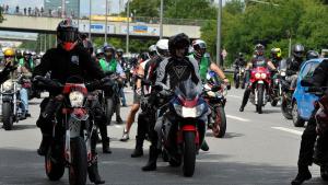 motorcycle protest