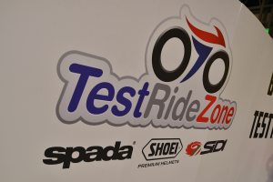 Motorcycle Live 2019 Test Ride Zone booth. - Motorcycle Live