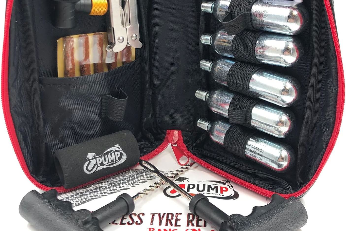 Motorcycle tyre repair kit