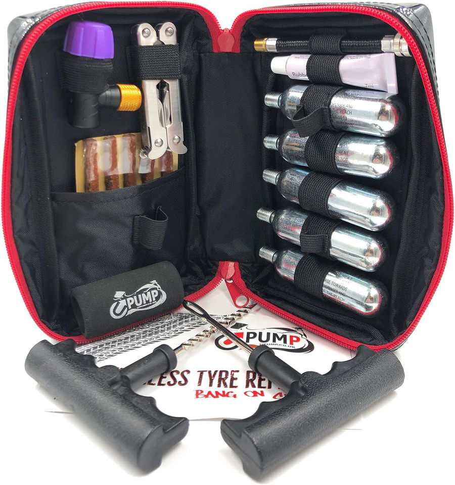 Motorcycle tyre repair kit