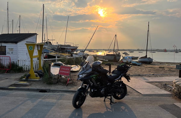 Sunset and Versys evening ride