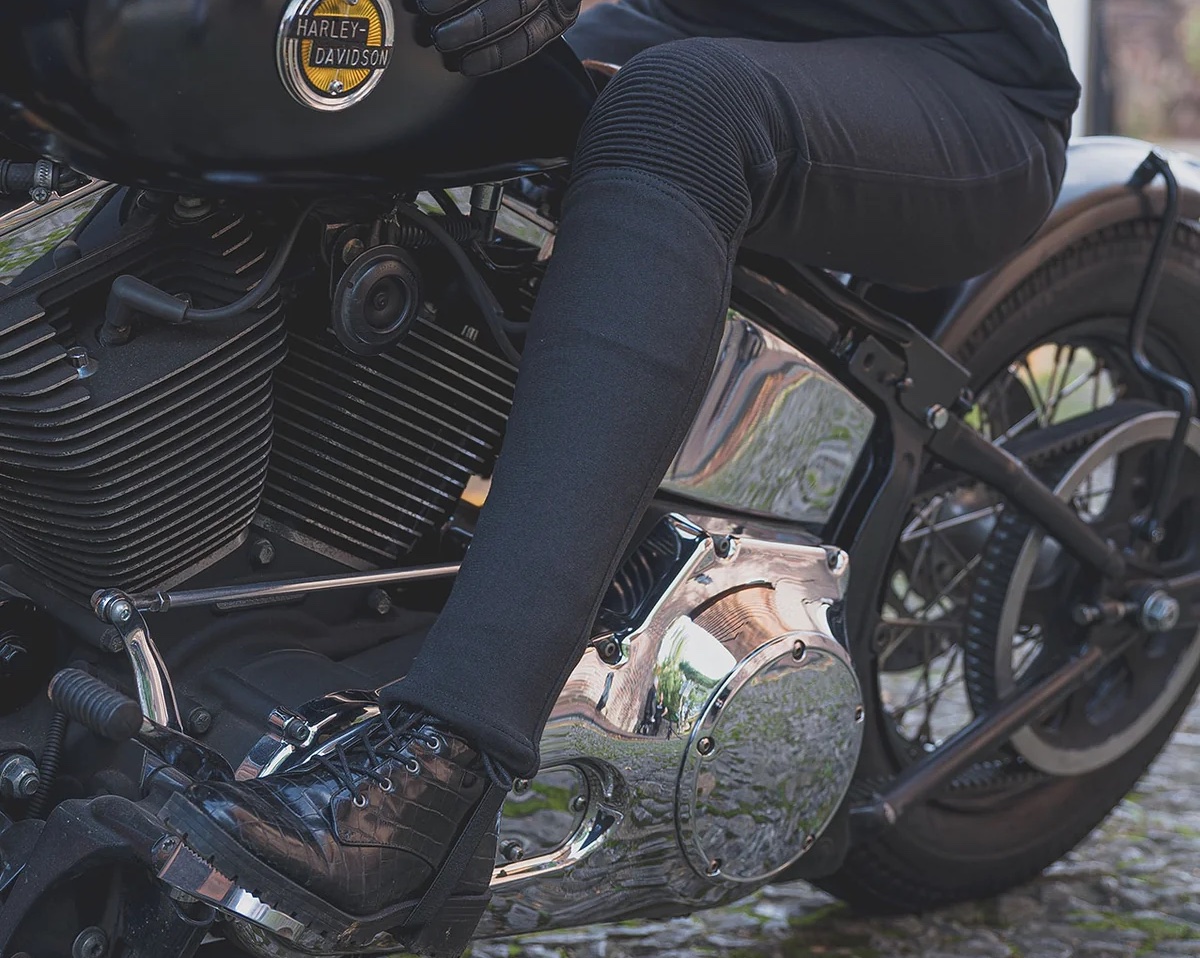 Harley Biker Leggings Black