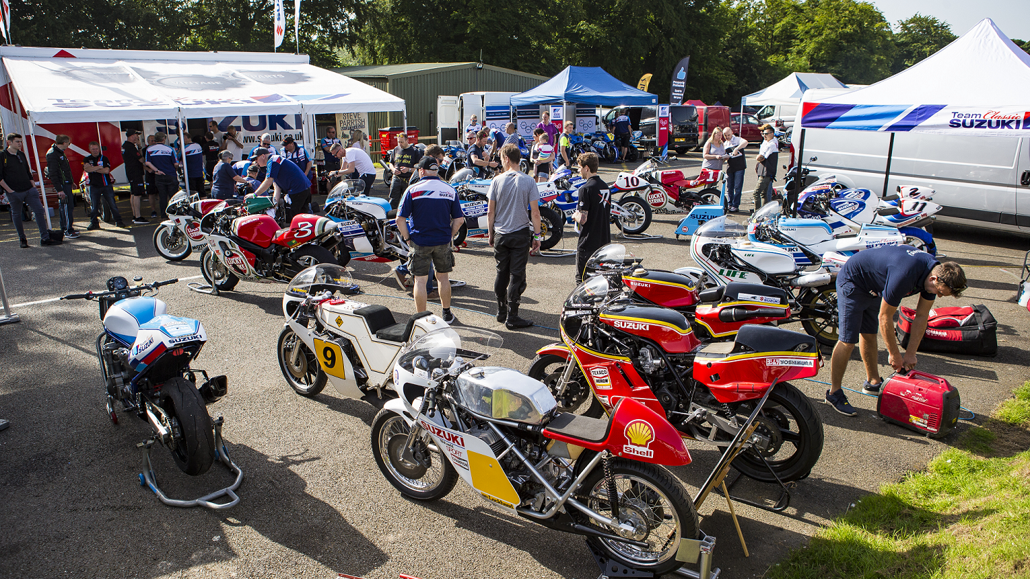 Suzuki Live classic bikes. - Suzuki